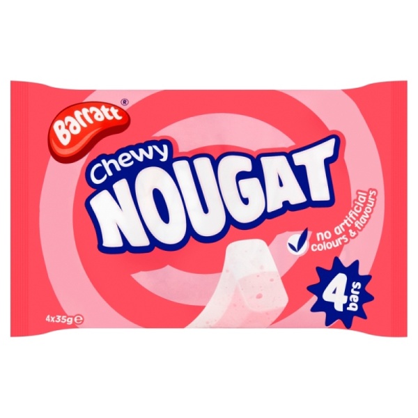 Chewy Pink & White Nougat  Barratt 4 x 35g